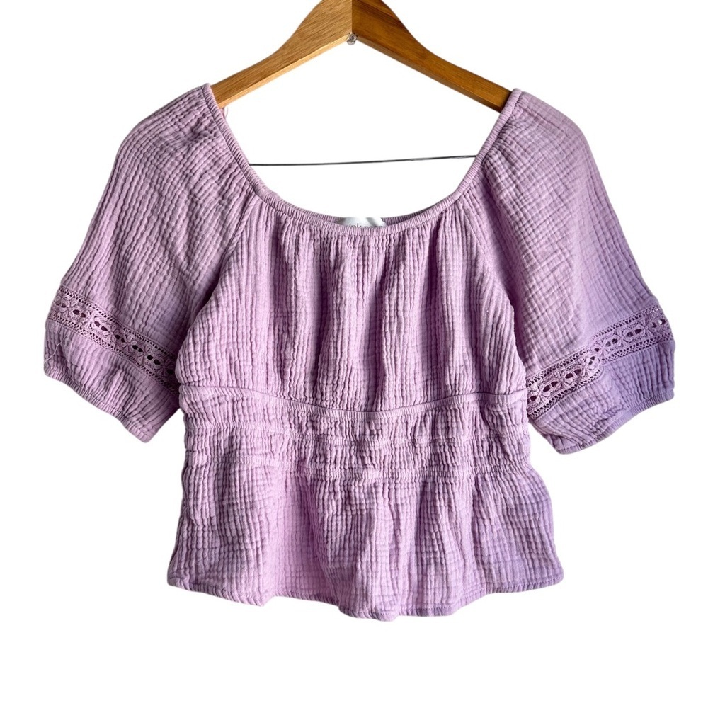 Pink Rose | Lilac Cotton Blouse